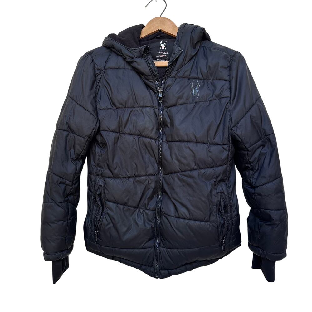 Spyder Black Children’s Puffer Jacket – Size M (10/12)